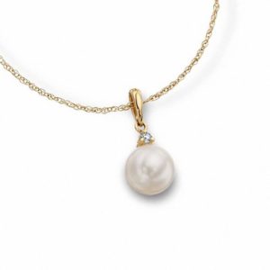 Blue Lagoon® by Mikimoto 7.5mm Cultured Akoya Pearl Pendant in 14K