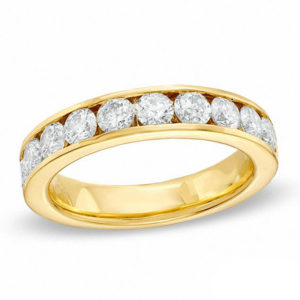 Ladies' 1.00 CT. T.w. Certified Canadian Diamond Band in 14K Gold