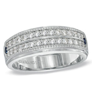Vera Wang Love Collection Men's 0.58 CT. T.w. Diamond Double Row