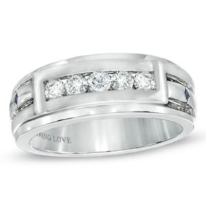 Vera Wang Love Collection Men's 0.45 CT. T.w. Diamond Wedding Band in