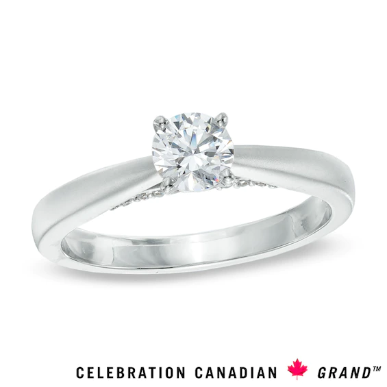 Celebration Canadian Ideal 0.50 CT. T.w. Solitaire Diamond Ring in 14K
