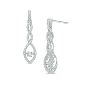 Unstoppable Love™ 0.18 CT. T.w. Diamond Cascading Teardrop Earrings in