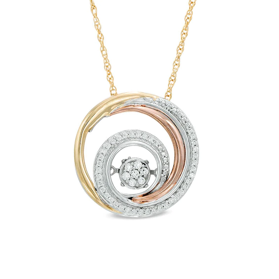 Unstoppable Love™ 0.15 CT. T.w. Composite Diamond Swirl Pendant in 10K