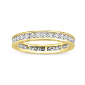 0.95 CT. T.w. Diamond Eternity Channel Set Wedding Band in 14K Gold