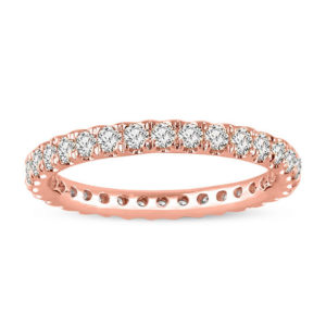 0.95 CT. T.w. Diamond Eternity Wedding Band in 14K Rose Gold