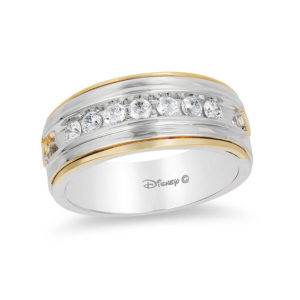 Enchanted Disney Men's 0.45 CT. T.w. Diamond Satin Wedding Band in 14K
