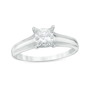 0.63 CT. T.w. Princess-Cut Diamond Solitaire Engagement Ring in 10K