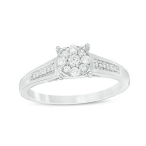 0.18 CT. T.w. Composite Diamond Promise Ring in 10K White Gold