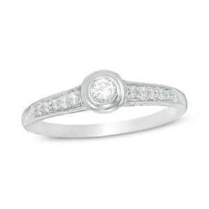 0.18 CT. T.w. Diamond Promise Ring in 10K White Gold