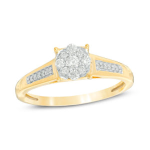 0.18 CT. T.w. Composite Diamond Promise Ring in 10K Gold