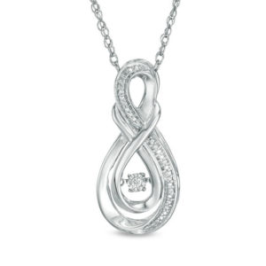 Unstoppable Love™ Diamond Accent Layered Infinity Pendant in Sterling