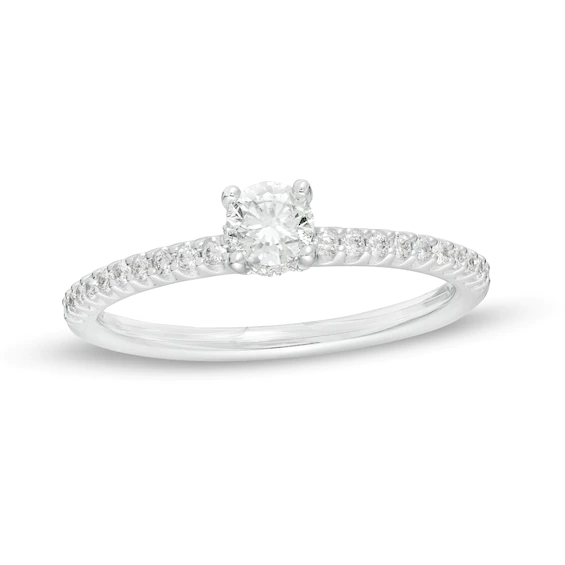 0.50 CT. T.w. Diamond Engagement Ring in 14K White Gold