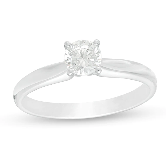 0.50 CT. Certified Lab-Created Diamond Solitaire Engagement Ring in