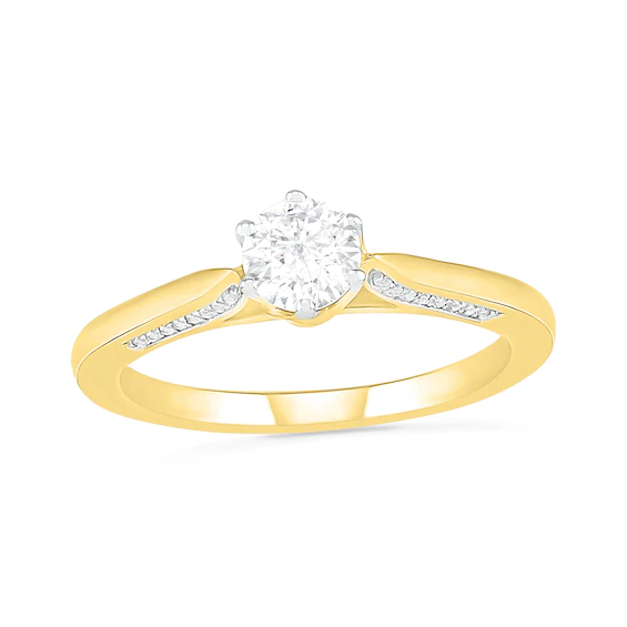 0.45 CT. T.w. Diamond Solitaire Engagement Ring in 10K Gold (J/I3)