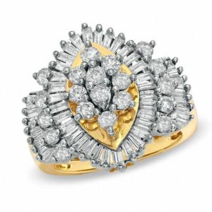 Previously Owned - 1.95 CT. T.w. Diamond Crown Ring in 10K Gold