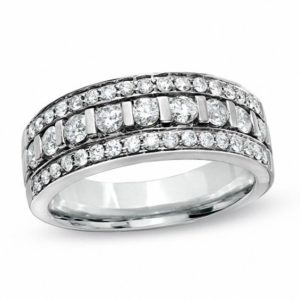 Previously Owned - Ladies' 0.88 CT. T.w. Diamond Wedding Band in 14K