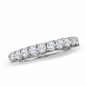 Previously Owned - 1.00 CT. T.w. Diamond Prong Band in 14K White Gold