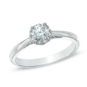 Previously Owned - 0.50 CT. T.w. Canadian Diamond Engagement Ring in