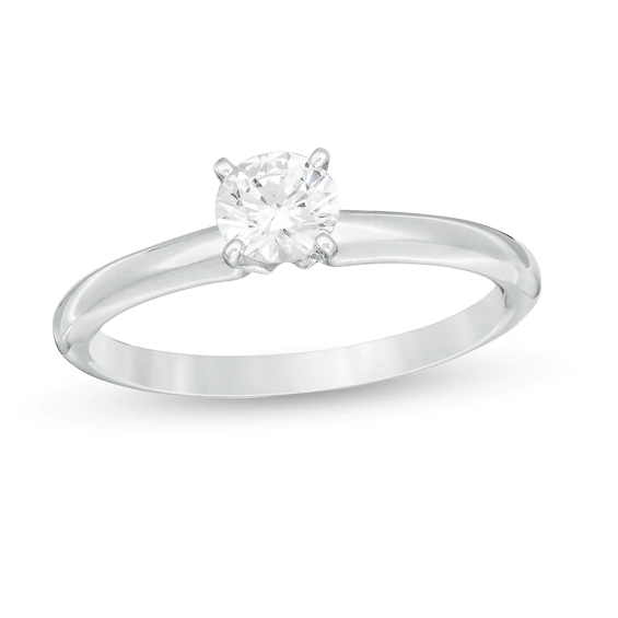 Previously Owned - 0.30 CT. Diamond Solitaire Engagement Ring in